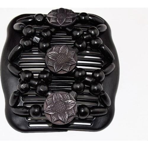 Classical flower beads Magic Hair Combs Accessories for woman wholesale