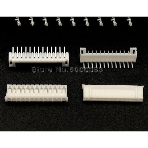 20sets-300pcs PH2.0 Right Angle 13p PH-13AW 2.0mm pitch Terminal Kit/Housing/Pin Header 90° bending needle JST Wire Connectors