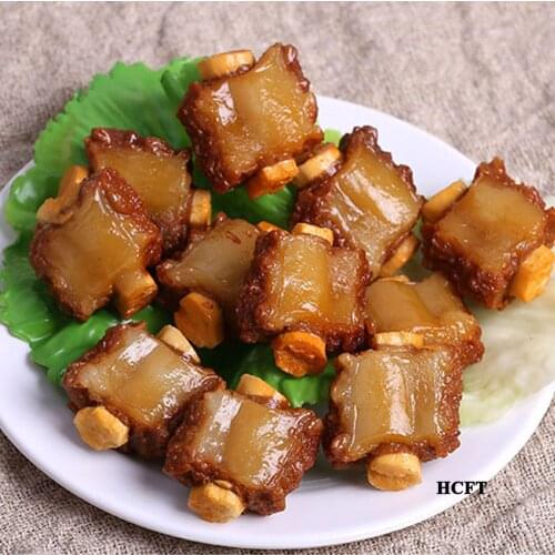 Artificial food model props dining room hall hotel restaurant store shop decoration fake simulation pork ribs steak chops