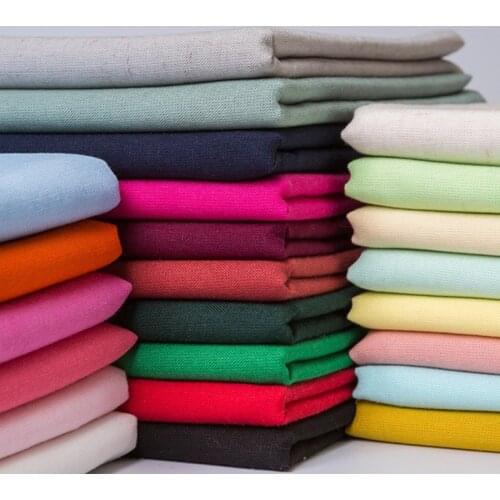 Soft Thin Solid Flax Linen Fabric Rayon Viscose Linen Fabric Cotton Linen Fabric for Dress,Black,White,Blue,Green,by the meter