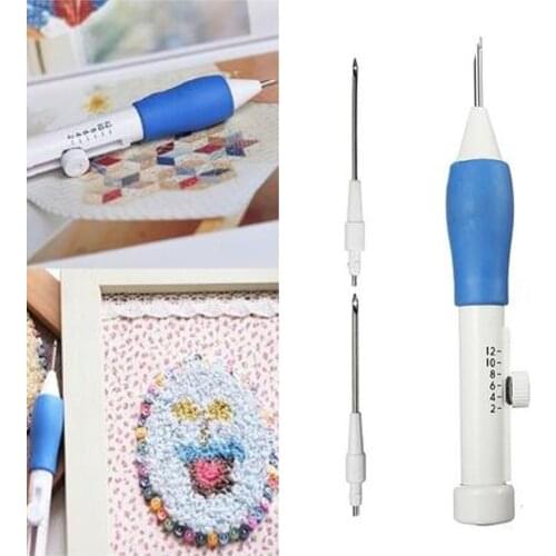 ABS Plastic DIY Magic Embroidery Pen Set Practical Needle knitting Needles Tool Fancy Interchangeable Punch needlework Stitc