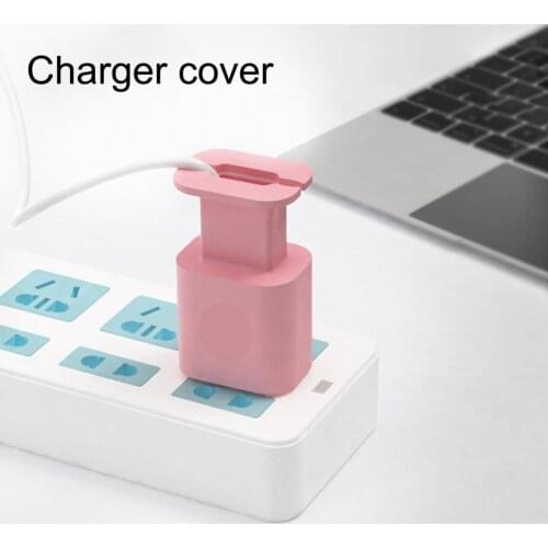 2021 Newest Protective Cover Soft Dustproof Silicone Charger Power Adapter Protector Case for iPhone 11/12