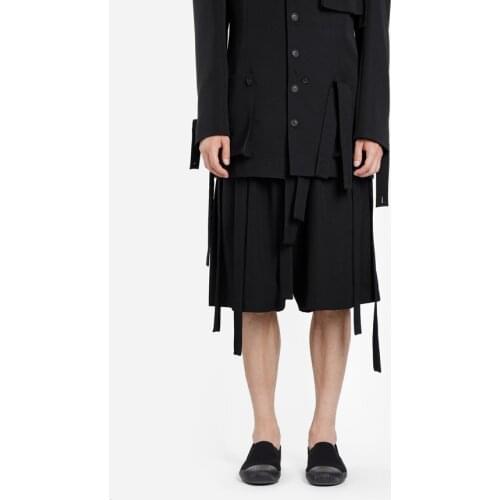 Floating wide loose five-point pants Japanese high-count shorts