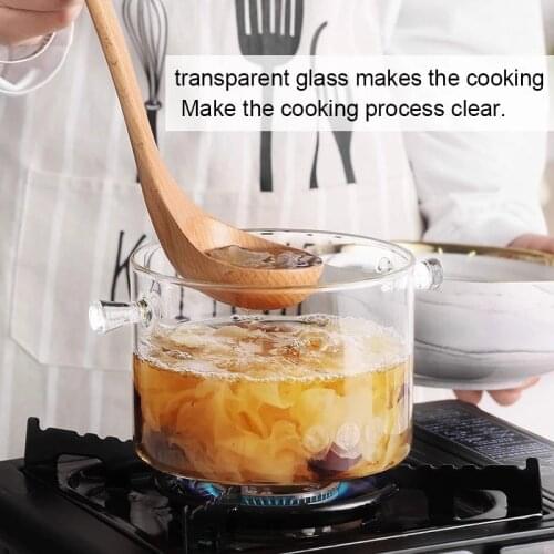 1300ml Popular open flame direct-fired electric ceramic stove with heat-resistant glass pot stew pot noodle pot transparent