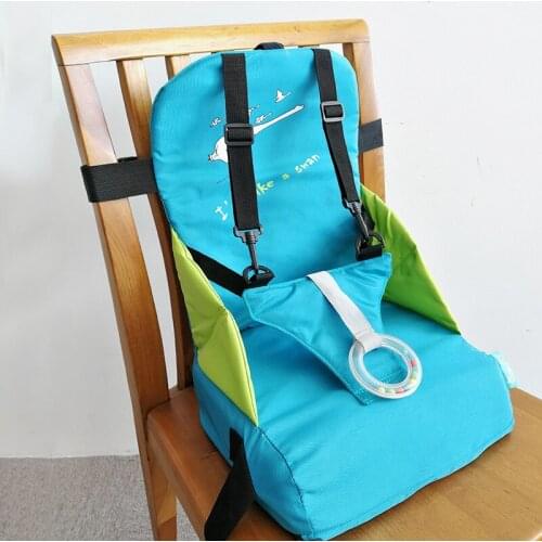 Portable Foldable Baby Dining Chair Bag Seat Cushion Oxford Water Proof Fabric Multi-Functional Outdoor Childrens Dining Chair