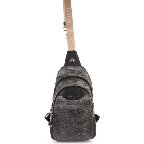 Silver Polo M. Silver Two Compartment Women 'S Waist Bag SP959