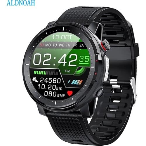 ALDNOAH 2021 Full Touch Smart Watch Men Sports Clock IP68 Waterproof Heart Rate Monitor Smartwatch for IOS Android phone