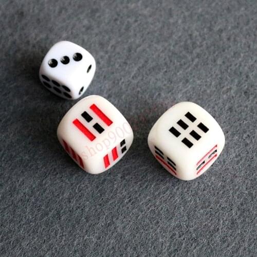 Zhouyi 64 hexagram dice eight trigrams dice acrylic dice six hexagrams pendulum hexagram Yi Jing learn Gua Mu Gua Pai