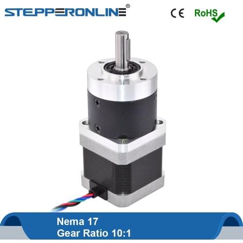 10:1 High Precision Planetary Gearbox Nema 17 Stepper Motor 42 Motor Extruder 1.68A L=39mm 4-lead for CNC 3D Printer