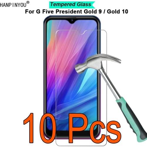 10 Pcs/Lot For G Five Gfive President Gold 9 / 10 6.088" 9H Hardness 2.5D Toughened Tempered Glass Film Screen Protector Guard