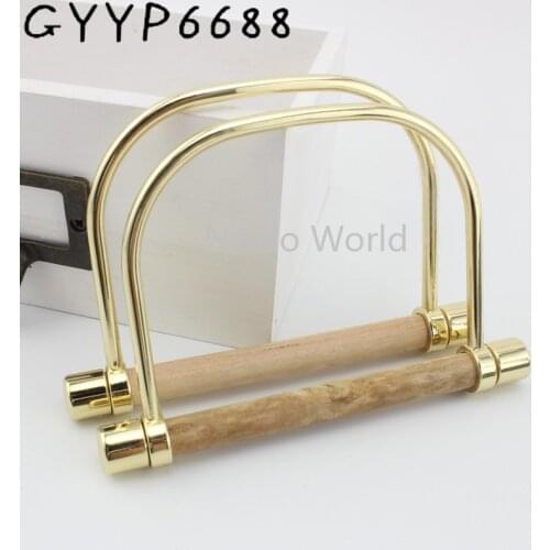 2-10pcs 11.3X8cm Alloy Material wood metal Trapeziform shaped ring for ladies bags handbags handle