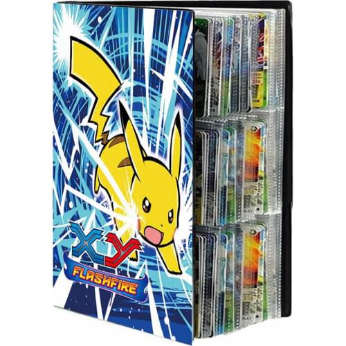 Pokemon Album Book Anime Pikachu 9 Pocket Card Collection Holder 432 Playing Game Map Pokémon Binder Folder List Kids Toys Gift