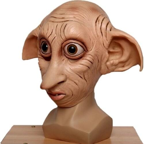 Anime Elf Role Playing Masks Elves Mask Cosplayer Dobby Elfin Latex Mask Animal Style Halloween Carnival Costume Headgear Props