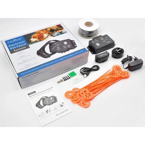 Safety Pet Dog Electric Fence With Waterproof Dog Electronic Training Collar Buried Electric Dog Fence Containment System