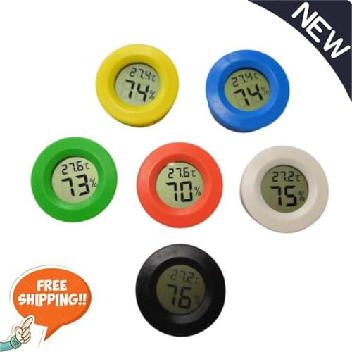 Mini LCD Digital Thermometer Hygrometer Fridge Freezer Tester Temperature Humidity Meter Detector Thermograph Pet Auto Car
