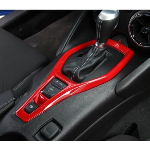 ABS Gear Shift Panel Decoration Cover Trim for Chevrolet Camaro 2017+ Car Accessories Car Decal Sticker Interior Decoration