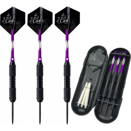 3 Pcs/Set Professional 22 Grams Tungsten Steel Tip Darts Hard with Free Carry Case High Quality Darts for Games Good Quality