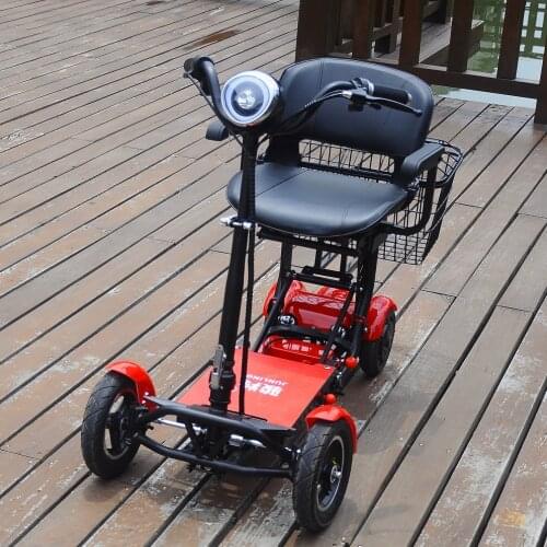 36V Hot sale good quality fat tire lightweight old peoples portable folding electric kick scooter for adult