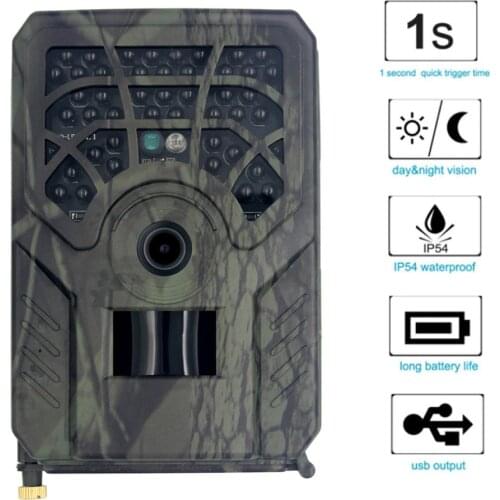 PR300 Hunting Trail Camera 0.8s Trigger Time 120 Degrees Photo Traps Night Vision Wildlife Scouting Camera фотоловушка