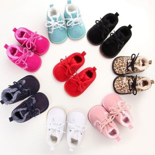 2017 hot Winter with rubber soles for boy and girl baby warm velvet baby toddler shoes BS36