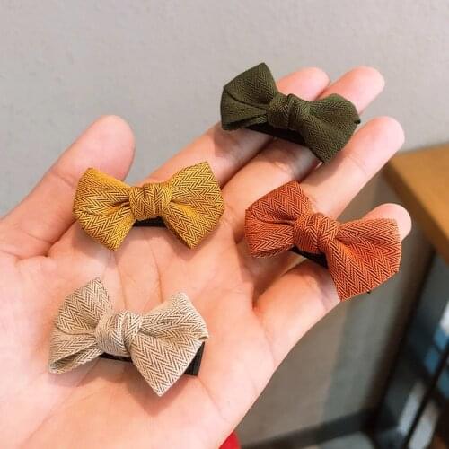 Fashion Childrens bow cloth hairpins girls korea style hairties set kid sweet Hair accessories