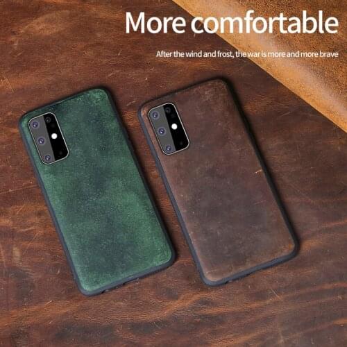 Fashion shockproof Leather case For Samsung s20 ultra plus A50 a30 s7 edge s10e s9 back cover For Galaxy Note 10 plus a8 2018