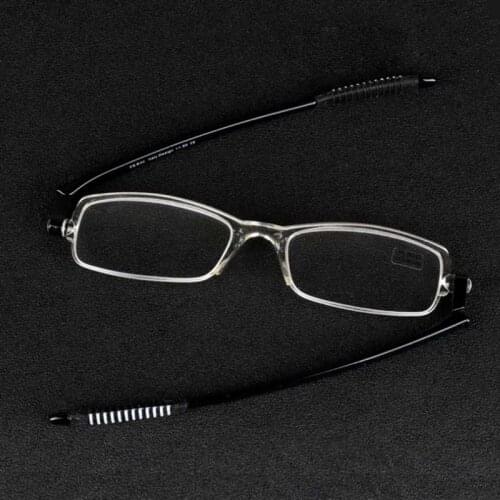 New mens and womens universal 360-degree rotating folding reading glasses TR90 ultra-thin