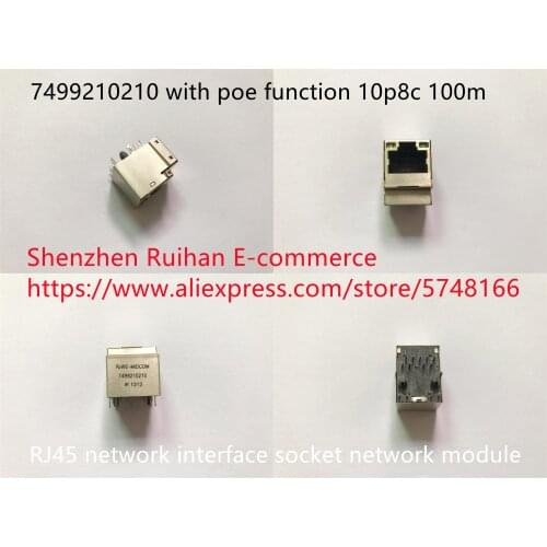 Original new 100% 7499210210 with poe function 10p8c 100m RJ45 network interface socket network connector module