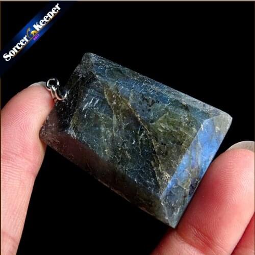 Women & Men Fashion Jewelry Pendants Necklaces With Chain Wholesale Labradorite Moonstone Quartz Stone Colares Femininos YS969