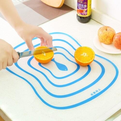 Plastic Kitchen Cutting Board Non-slip Flexible Transparent Cutting Board Meat Vegetable Fruit Chopping Boards Kitchen Tools