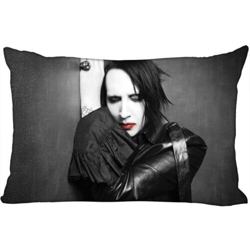 Custom Pillowcase Cover Marilyn Manson Rectangle Zipper Pillow Cover Print Your Pictures 40x60cm45X75cm50X75cm(Two sides)