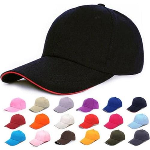 Unisex Adjustable Plain Sports Fashion Hat Mens Athletic Baseball Fitted Cap Summer Sun Hat Travel Sunscreen Cap Dad Cap