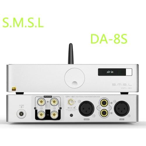 SMSL DA-8S DA8S NJW1194 Qualcomm aptX Bluetooth 5.0 Amplifier Hi-Res Audio 80W*2 Digital Power Amplifier AMP With Remote Control
