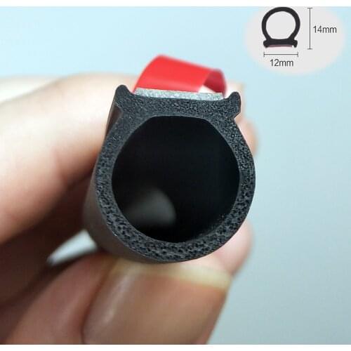 Type Big D rubber Door Seal Strip Car Door Seal Strip Universal Noise Insulation Epdm Car Rubber Waterproof Seals For Auto