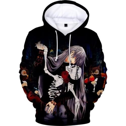Aikooki Hot Black Butler Hoodies Mens Hoodie Sweatshirt Hooded Men/Women Anime Black Butler Hoody Polluvers Tracksuit Coats