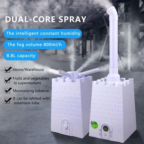 800ml/h UV Fogger Cool Mist Air Cleaning Machine Ultrasonic Mister Mist Sprayer Machine Air Humidifier for Plants