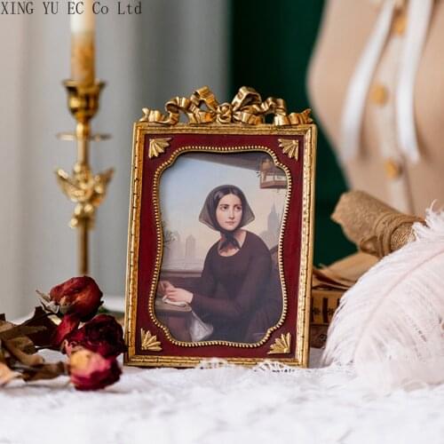 European-style Retro 6-inch 7-inch Small Photo Frame Combination Wall-mounted Decoration Creative Set-up Photo Frame Decoration