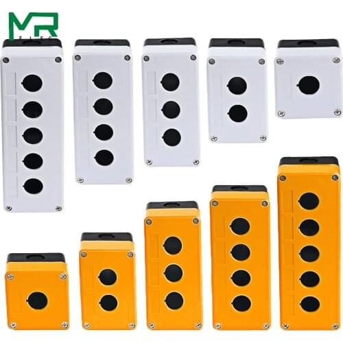 Waterproof button box switch control box 12345 hole industrial switch indicator box 22mm