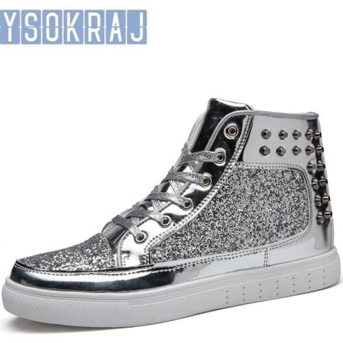 YSOKRAJ Brand High Top Skateboard Shoes Chaussure Sport Homme Breathable Skateboarding Shoes Sneakers Men Sports Shoes 36~44