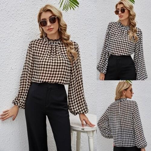 Блузки в клетку WTBERGER China At AliExpress