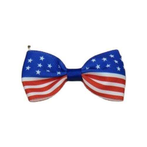 12PCS/LOT Pretty Stripes Stars Barrettes for Children Sequin Girls Ribbon Elastic Hair Bands Bows Hair Accessories Best Gift