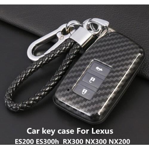 Car Key Case For Lexus ES200 ES300h RX300 NX300 NX200 Key Cover Carbon Fiber