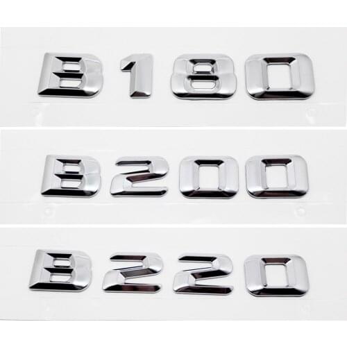 For Mercedes Benz B180 B200 B220 B250 B260 B300 GLK SLS W204 W211 Car Rear Trunk Number Sticker Badge Auto Exterior Accessories