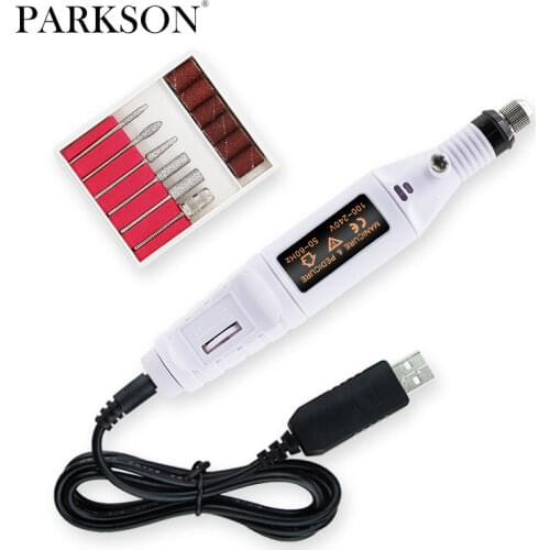 Electric Nail Drill Machine Engraving Polishing Machine Tool Manicure Machine Pedicure Drill Set Milling Cutter Nail Art Remover