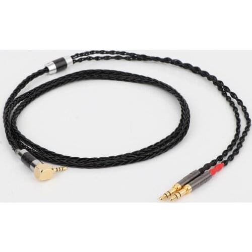 Hi-end 8 Cores Headphone Earphone Cable hifi AUX cord For Denon AH-D600 D7100 Hifiman Sundara Ananda HE1000se HE6se he400