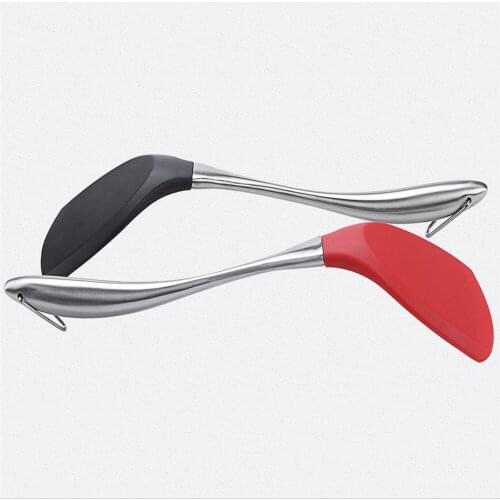 Stainless Steel Handle Silicone Nonstick Spatulas High Heat Resistant Food Grade Turner