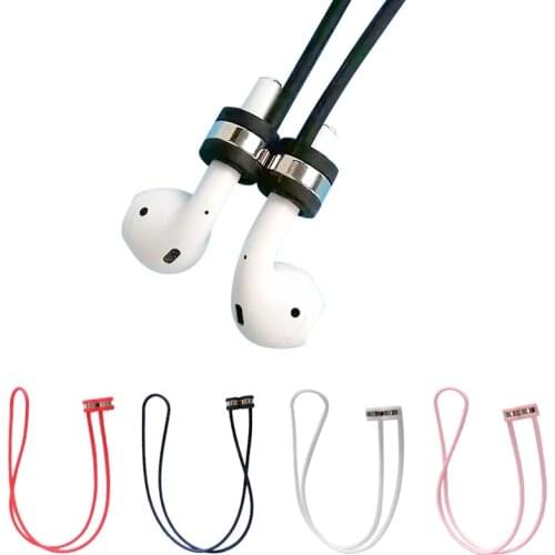 Magnetic Anti-Lost Wireless Earphone Hanging Rope Cable Lanyard For AirPods TWS Silicone Rope for Bluetooth Earbuds String Cable