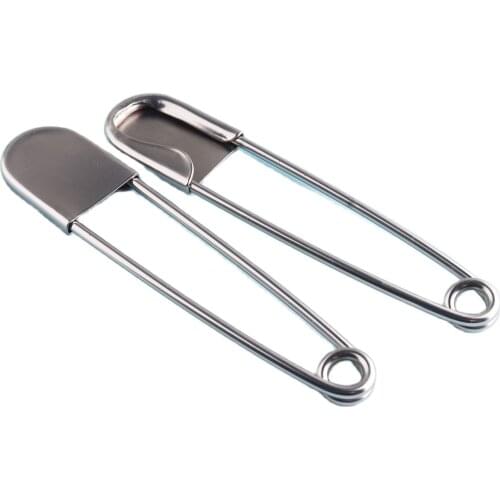 Matte Silver Safety Pins 128mm Shawl Pins Giant Jumbo Safety Pins Brooch Pins Laundry Pins Kilt Pin Back Blanket Making Findings