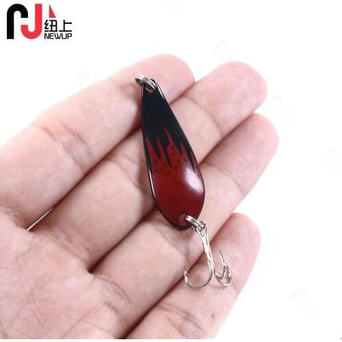 NEWUP 1pcs 6g 43mm Metal Spinner Spoon Isca Artificial Jigging Fishing Lure Sequins Pesca wobbler Hard bait For Fishing tackle