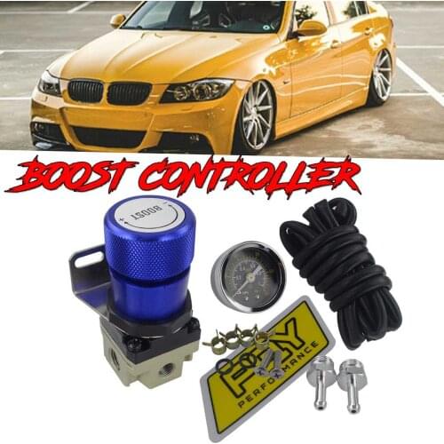 New Aluminum T2 Car Universal Adjustable Boost Controller Turbo Mbc Racing Manual Gauge Turbo Boost Controller Kit 1-150 PSI